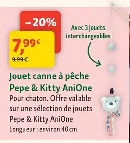 Maxi Zoo Anione jouet canne à pêche pepe & kitty offre