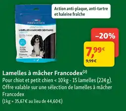 Maxi Zoo Francodex lamelles à mâcher offre