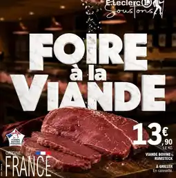 E.Leclerc E.leclerc - viande bovine: rumsteck à griller offre