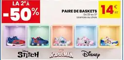 Stokomani Disney - paire de baskets offre
