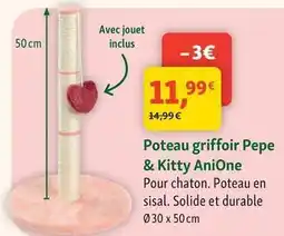 Maxi Zoo Anione - poteau griffoir pepe & kitty offre