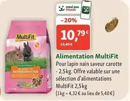 Maxi Zoo Multifit - alimentation offre