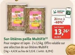 Maxi Zoo Multifit - sur-litieres paille offre