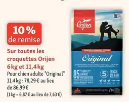 Maxi Zoo Orijen - sur toutes les croquettes offre