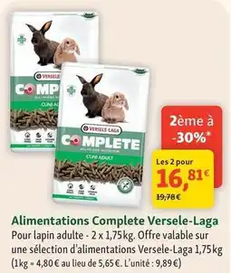 Maxi Zoo Versele laga - alimentations complete offre