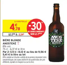 Intermarché Contact ANOSTEKÉ BIÈRE BLONDE offre