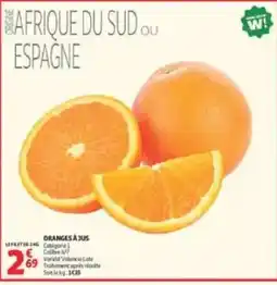 Auchan Supermarché ORANGES À JUS offre
