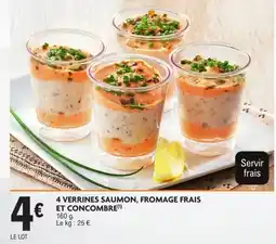 E.Leclerc Drive 4 VERRINES SAUMON, FROMAGE FRAIS ET CONCOMBRE offre