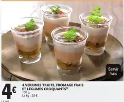 E.Leclerc Drive 4 VERRINES TRUITE, FROMAGE FRAIS ET LÉGUMES CROQUANTS offre