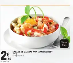 E.Leclerc Drive SALADE DE GAMBAS AUX MANDARINES offre