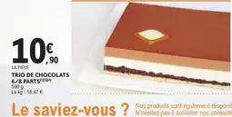 E.Leclerc Drive TRIO DE CHOCOLATS offre