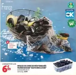 Auchan Supermarché AUCHAN MOULES DE CORDE DE MÉDITERRANÉE offre