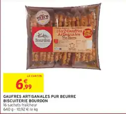 Intermarché Contact Biscuiterie Bourdon Gaufres Artisanales Pur Beurre offre