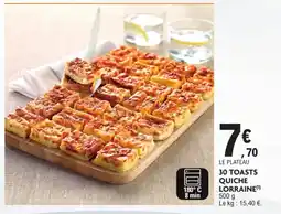 E.Leclerc Drive 30 toasts quiche lorraine offre
