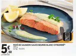 E.Leclerc Drive PAVÉ DE SAUMON SAUCE BEURRE BLANC CITRONNÉ offre