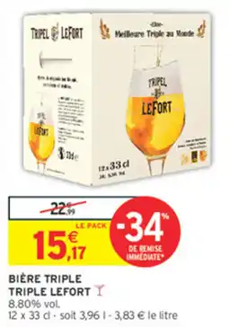 Intermarché Contact TRIPLE LEFORT offre