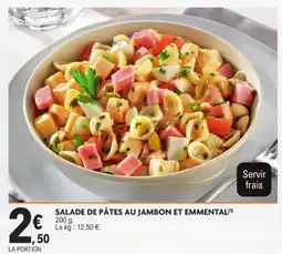 E.Leclerc Drive SALADE DE PÂTES AU JAMBON ET EMMENTAL offre