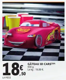 E.Leclerc Drive GÂTEAU 3D CARS offre