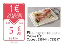 Promocash Filet mignon de porc offre