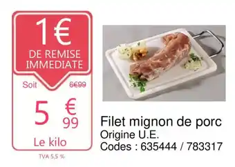 Filet mignon de porc