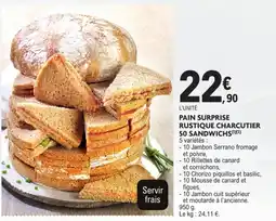 E.Leclerc Drive PAIN SURPRISE RUSTIQUE CHARCUTIER offre