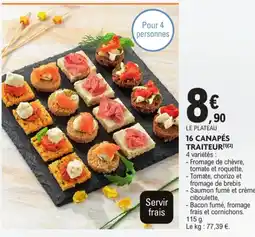 E.Leclerc Drive 16 canapes traiteur offre