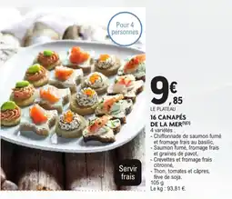 E.Leclerc Drive 16 canapés de la mer offre