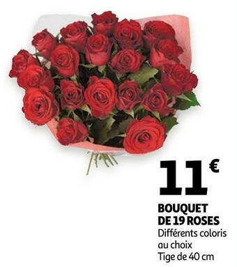 Auchan Bouquet de 19 roses offre