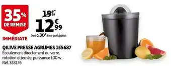Auchan Qilive presse agrumes 155687 offre