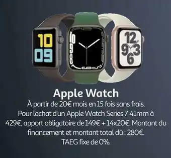 Auchan Apple apple watch offre