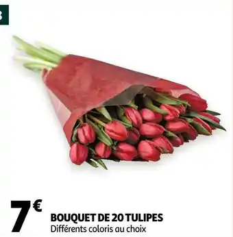 Auchan Bouquet de 20 tulipes offre