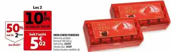 Auchan Ferrero mon cheri ferrero offre