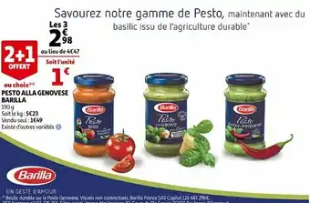 Auchan Barilla pesto alla genovese offre