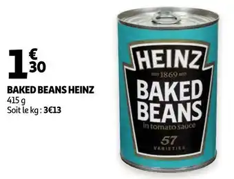 Auchan Heinz baked beans offre
