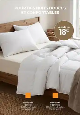 b&m Pack couette 2 personnes offre