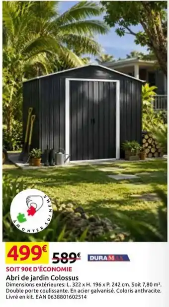 DURAMAX Abri de jardin Colossus