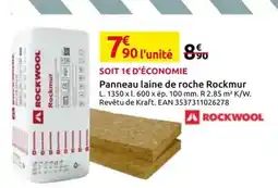 Mr Bricolage Rockwool Panneau laine de roche Rockmur offre