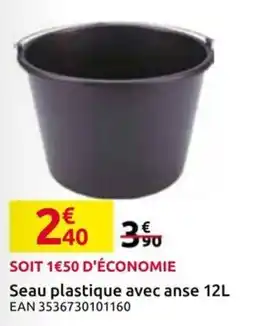 Mr Bricolage Seau plastique avec anse offre