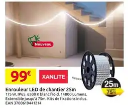 Mr Bricolage XANLITE Enrouleur LED de chantier offre