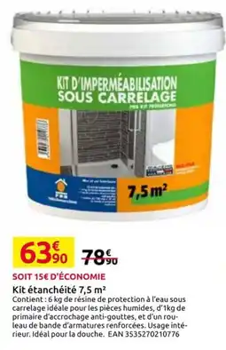 Mr Bricolage PBB Kit d'imperméabilisation sous carrelage offre