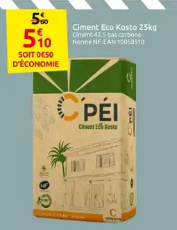 Mr Bricolage C'PÉI Ciment Eco Kosto offre