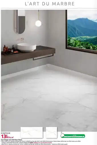 Carrelage sol intérieur Naos
