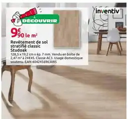 Mr Bricolage Studoak Revêtement de sol stratifié classic offre