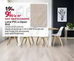 Mr Bricolage Biot Lame PVC à clipser offre