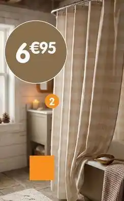 b&m B&m - rideau de douche vichy offre