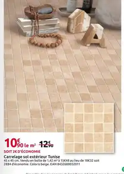Mr Bricolage Carrelage sol extérieur Tunisie offre