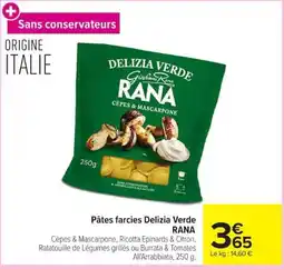 Carrefour RANA Pâtes farcies Delizia Verde offre