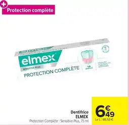 Carrefour ELMEX Dentifrice offre