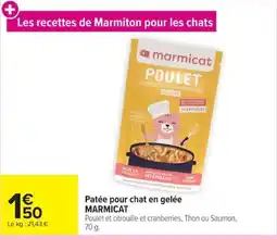 Carrefour MARMICAT Patée pour chat en gelée offre