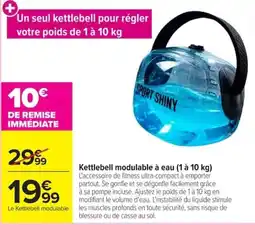 Carrefour SPORT SHINY Kettlebell modulable offre